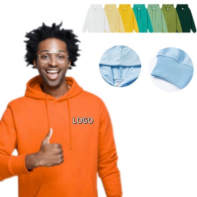 350 Gsm Pullover Hooded With Custom Color And Kangaroo Pocket