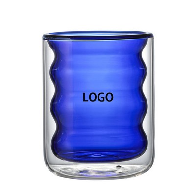 6.5Oz Double-Layer Spiral Cup Glasses