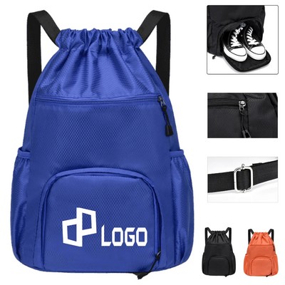 17.72 X 6.3 X 11.81 Inch Oxford Fabric Drawstring Backpack