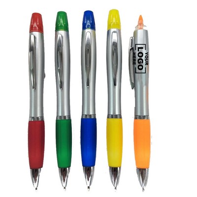 Dual Tip Highlighter and Pen Combo