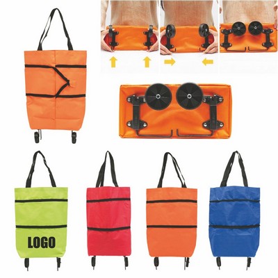 Collapsible Rolling Grocery Carrier Cart