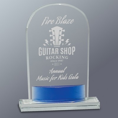 Blue Accent Award Series, Arch, Large (8-1/2"H)