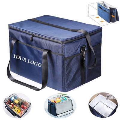 28L Waterproof Large Capacity Reusable Thermal Food Carrier Tote Insulation Bag
