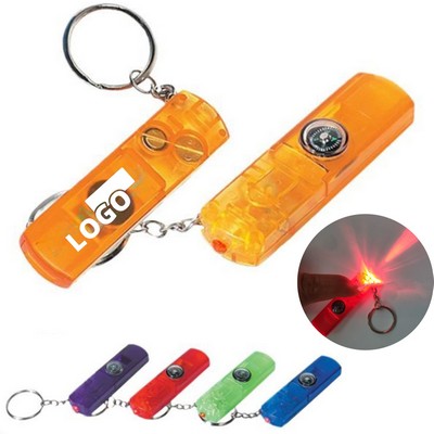 3-In-1 Led Whistle With Compass