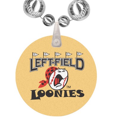Baseball Shape Beads w/UV Digital Imprint on Disk