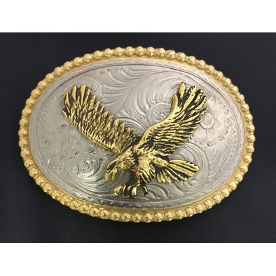 3.5" Antique Finish Custom Cast Belt Buckle