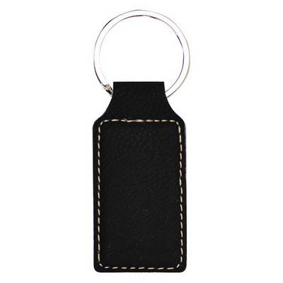 Leatherette Key Tag - Rectangle (2.75"x1.25")