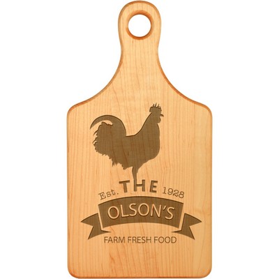 13.5" x 7" Maple Paddle Shaped Cutting Board