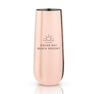 Viski® Copper Stemless Champagne Flute