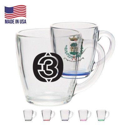 15.5 Oz. Tapered Glass Coffee Mugs w/Custom Imprint Cups