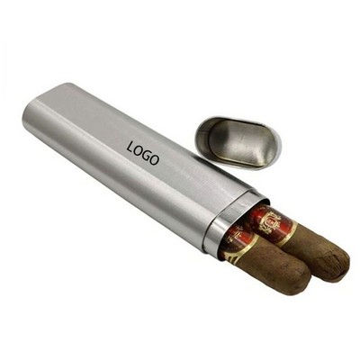 Stainless Steel Portable Cigar Case