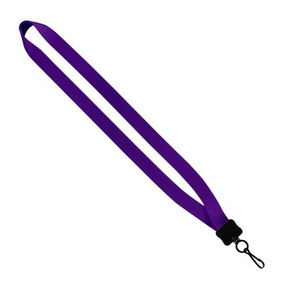3/4" Smooth Nylon Lanyard with Plastic Clamshell, O-Ring & Metal Swivel Sna