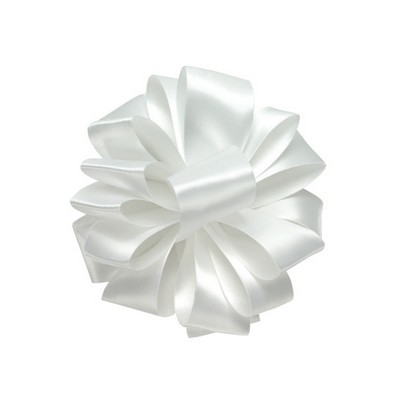 Double Face Satin, 7/8'' x 100 yds., White
