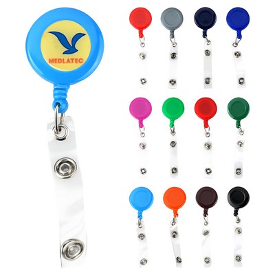 Retractable Badge Holder w/ Belt Clip