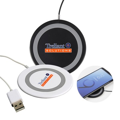 5"w QI Round Wireless Charging Pad