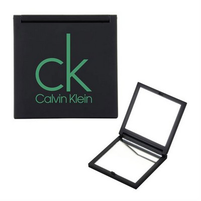 Mini Reflect Square Rubberized Folding Compact Mirror