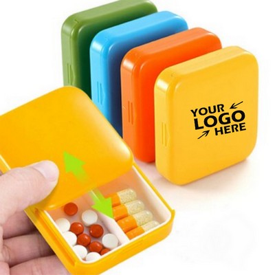 Portable Sliding Lid Pill Box