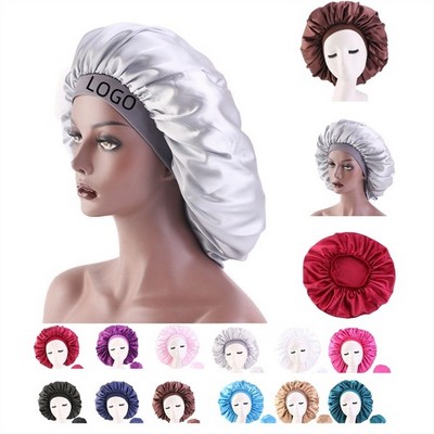 Satin Sleep Cap - Adjustable Night Hat