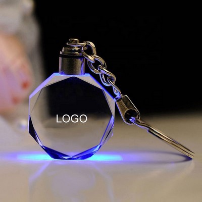 Personalized Crystal Keychains with LED Light