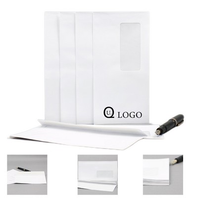 White Windowed Envelope