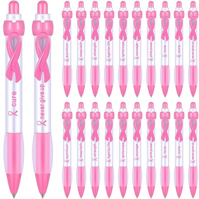 Breast Cancer Awareness Pink Ribbon Ballpoint Pen