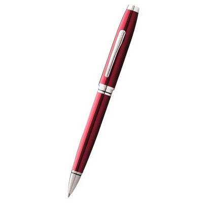 Cross® Coventry Red Lacquer with Polished Chrome Ballpoint Pen
