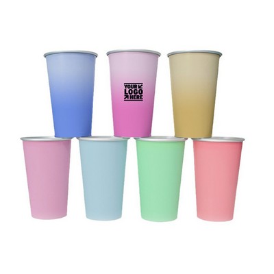 Custom 15oz Aluminum Cup Changing Color