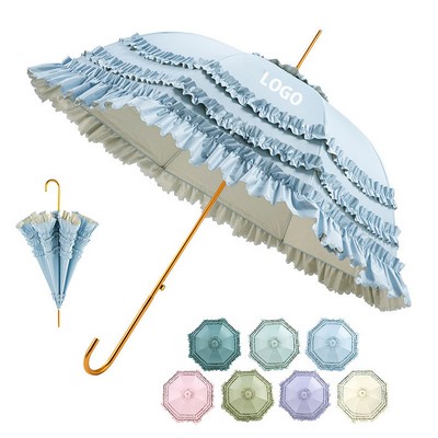 Lace Parasol Full Light Blocking Umbrella
