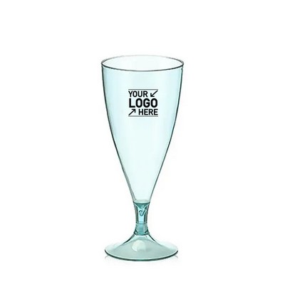 Plastic Wine Glasses with Gold Rim 6 Oz