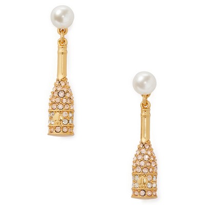kate spade new york Winter Carnival Champagne Drop Earrings - Neutral Multi