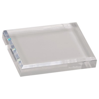 4.5" x 3.5" Clear Acrylic Paperweight