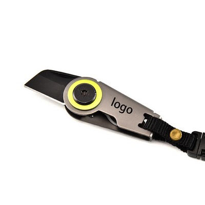 Pocket Folding Knife W/ Lanyard
