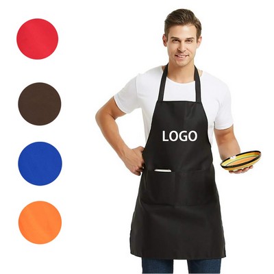 Bib Apron with 2 Pockets