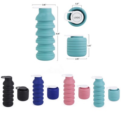 20 oz Outdoor silicone folding water cup