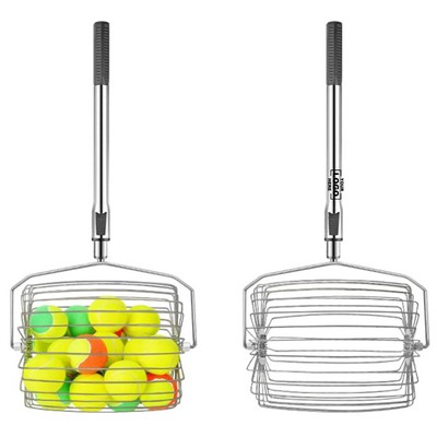 Portable Ball Collector with Retractable Handle Upper with Retractable Handle