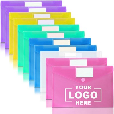 A4 Letter Size Document Envelope Pouch W/ Label Pocket