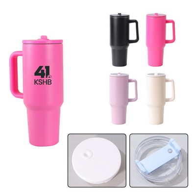 40Oz. Insulated Travel Tumbler w/ Straw & Lid