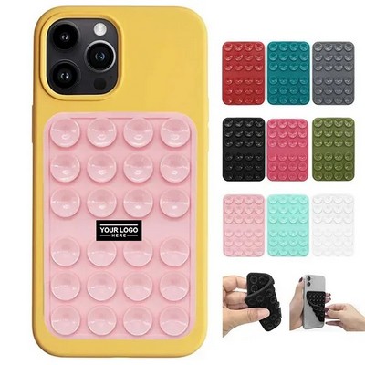 Silicone Suction Phone Case with Strong Adhesive Mount