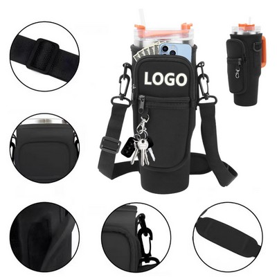 Water Bottle Carrier Bag 40oz Bottle Pouch Holder