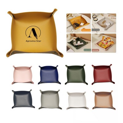 PU Leather Valet Tray