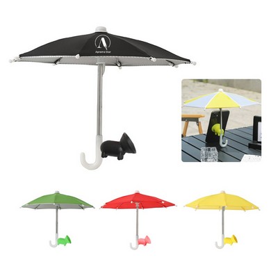 Outdoor Sun Shade Phone Holder With Umbrella