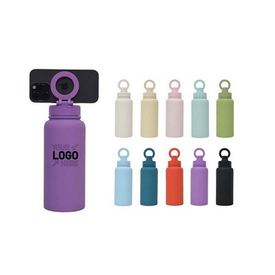 33oz Insulated Water Bottle With Phone Holder
