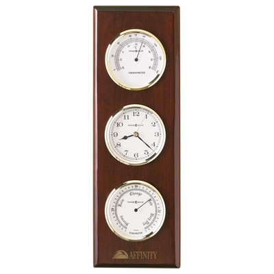 Shore Station Wall Clock w/ Barometer & Thermometer
