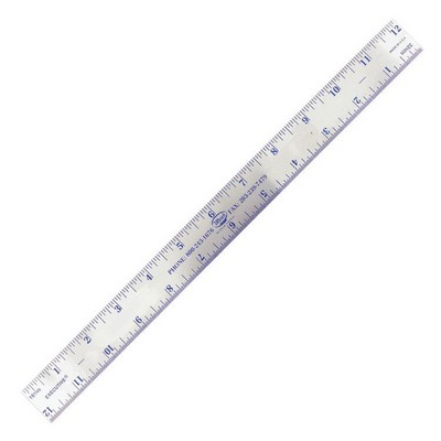 12" Stainless Steel Ruler with General Scales