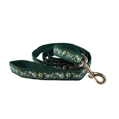 1" X 72" Woven Leash w/ Nickel-plated Hardware - "Elite" Weave