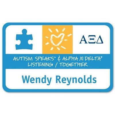 Full Color Name Badge w/Personalization (2.125x3.375") Rectangle