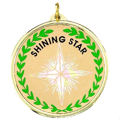 2 ¼" TM Series Academic Medal w/Shining Star Mylar Insert