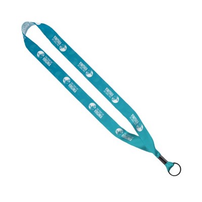 7/8" Dye-Sublimated Satin Ribbon Lanyard