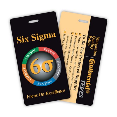 USA Made Laminated Paper Event Badge – 20mil Budget-Friendly (2.25"x4.25") Rectangle