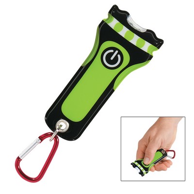 Custom Shape PVC 2-LED Light With Carabiner